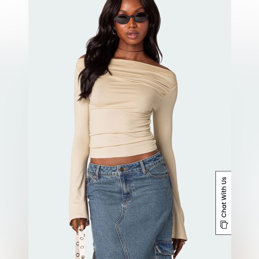 Edikted Dana Gathered Top NWT sz small